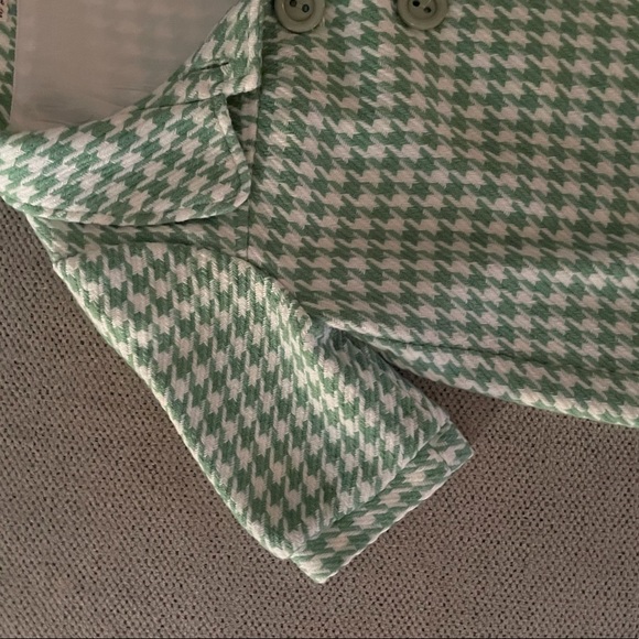 Houndstooth Cropped Blouse - Picture 4 of 6